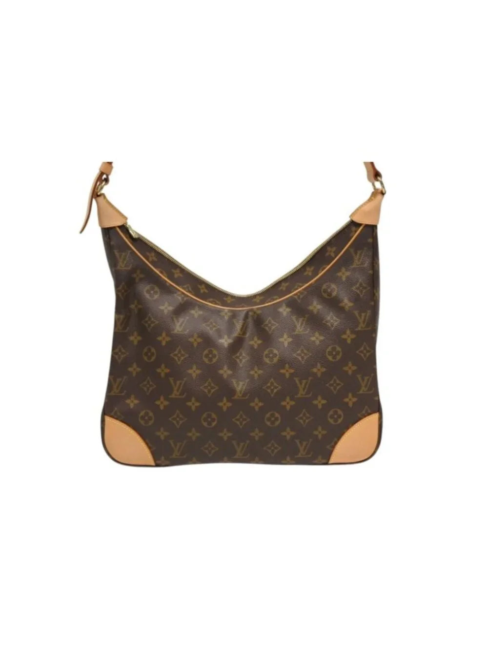 Louis Vuitton Boulogne 35 Shoulder Bag Vachetta Leather Brown Gold 4